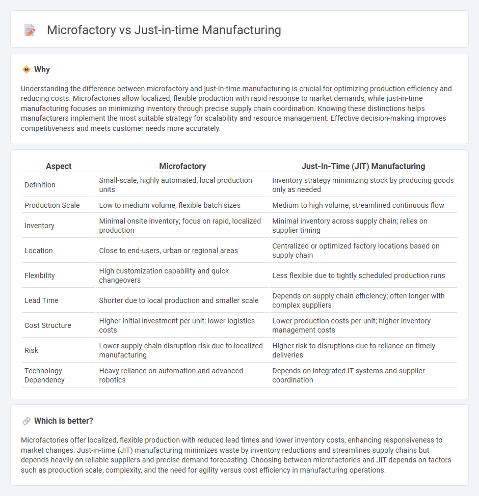 Microfactory vs Just-In-Time Manufacturing in Manufacturing