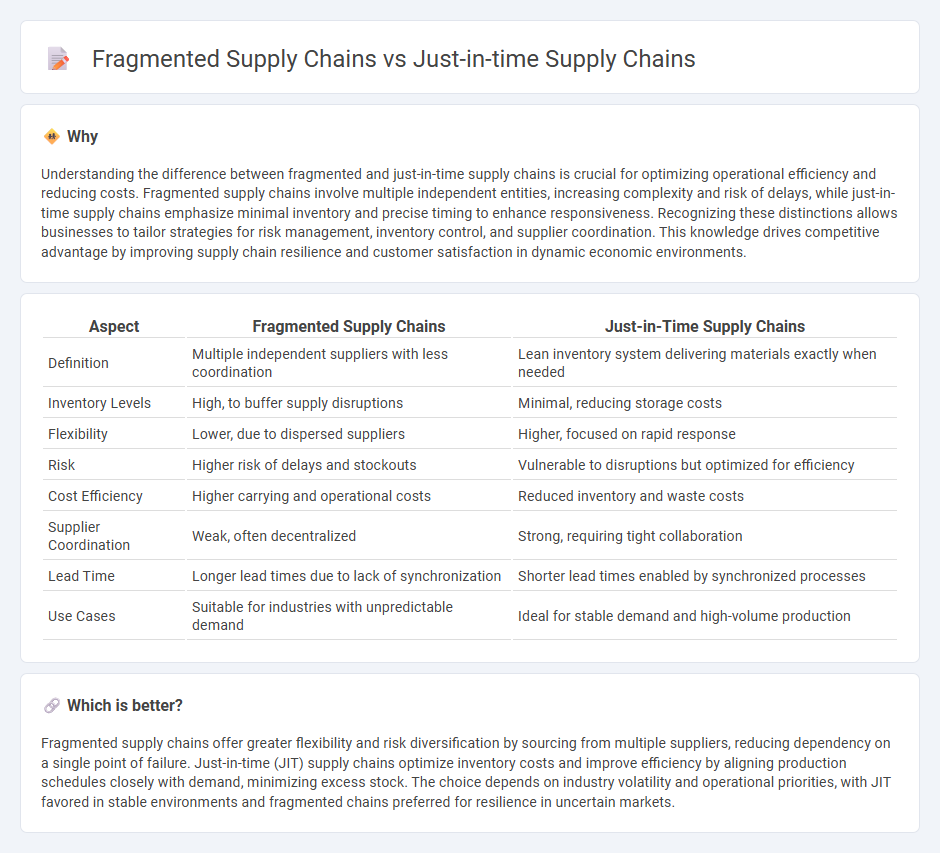 Fragmented Supply Chains vs Just-In-Time Supply Chains in Economy
