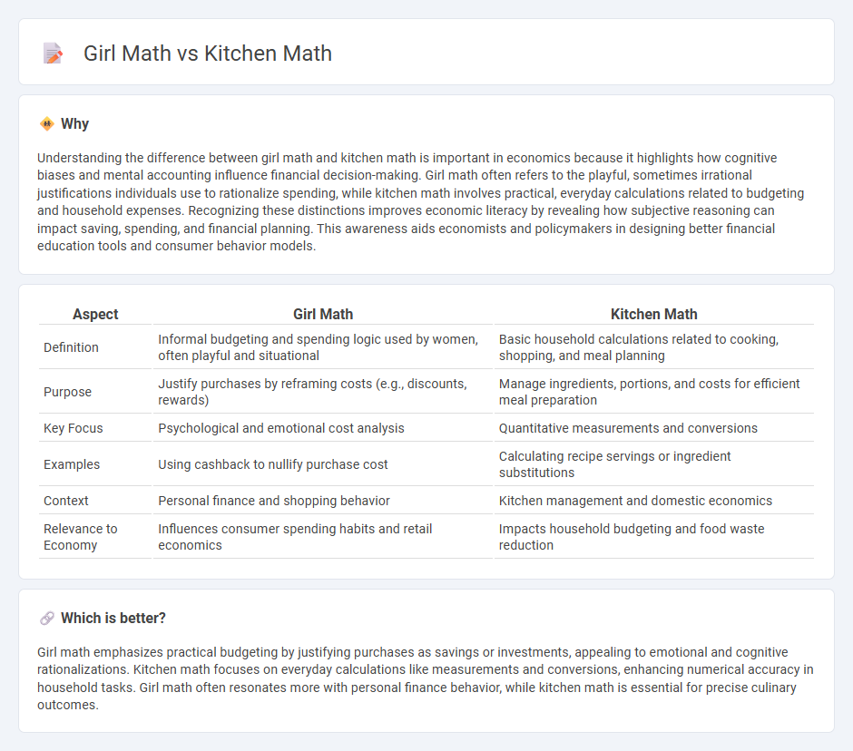 Girl Math vs Kitchen Math in Economy