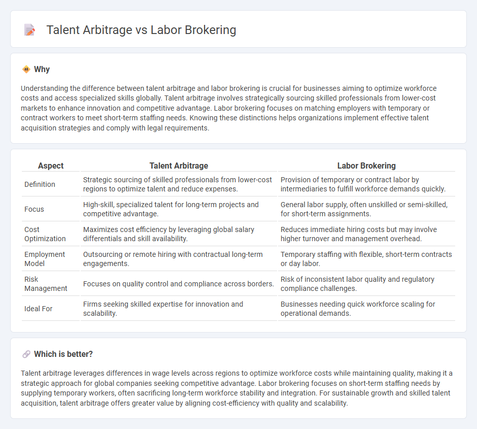Talent Arbitrage vs Labor Brokering in Employment