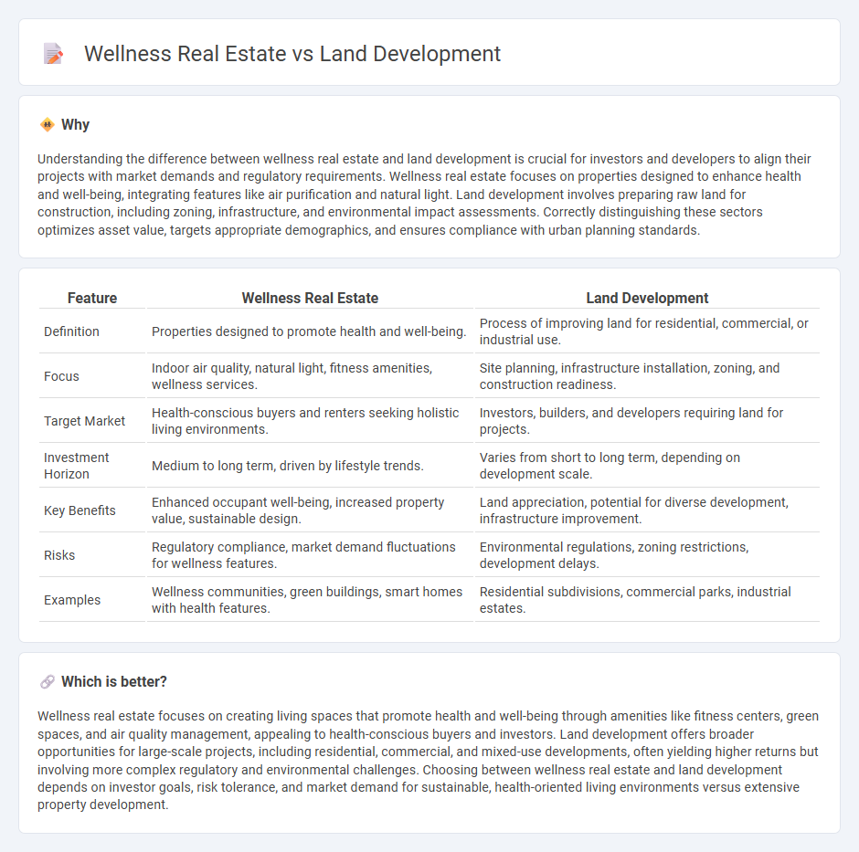 Wellness Real Estate vs Land Development in Real Estate