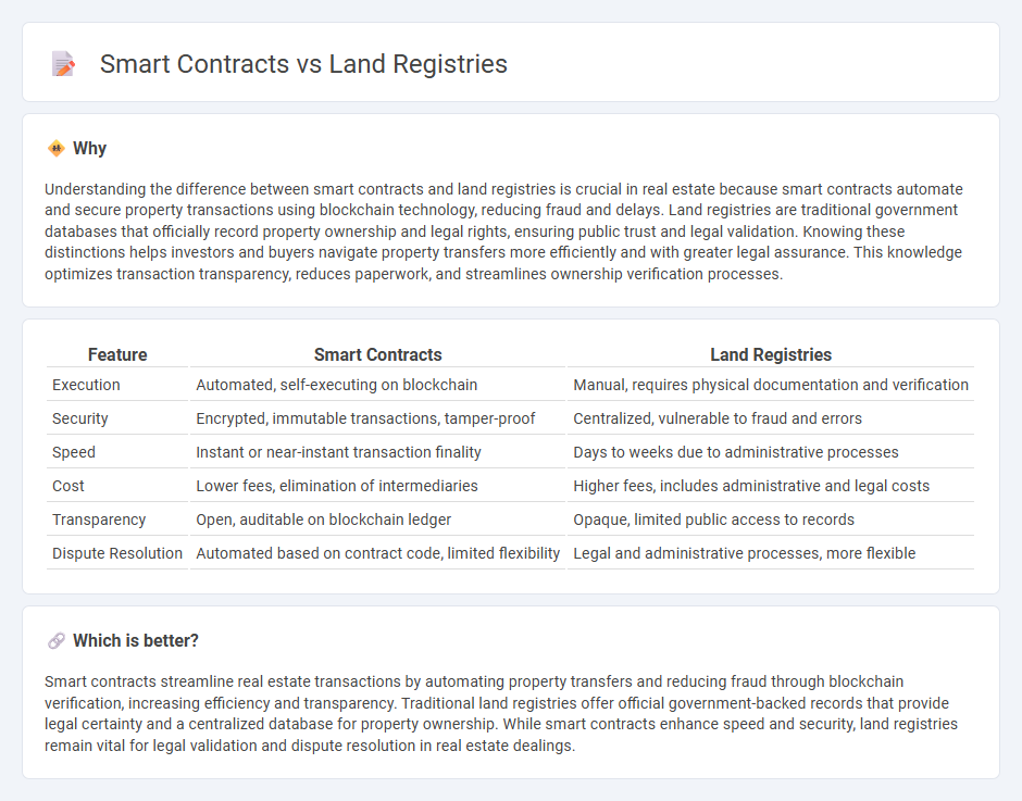 Smart Contracts vs Land Registries in Real Estate