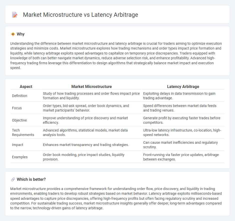 Market Microstructure vs Latency Arbitrage in Trading