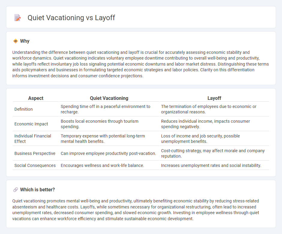 Quiet Vacationing vs Layoff in Economy