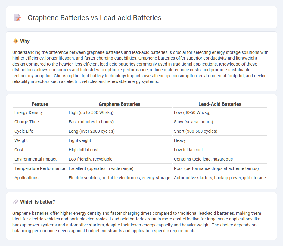 Graphene Batteries vs Lead-Acid Batteries in Technology