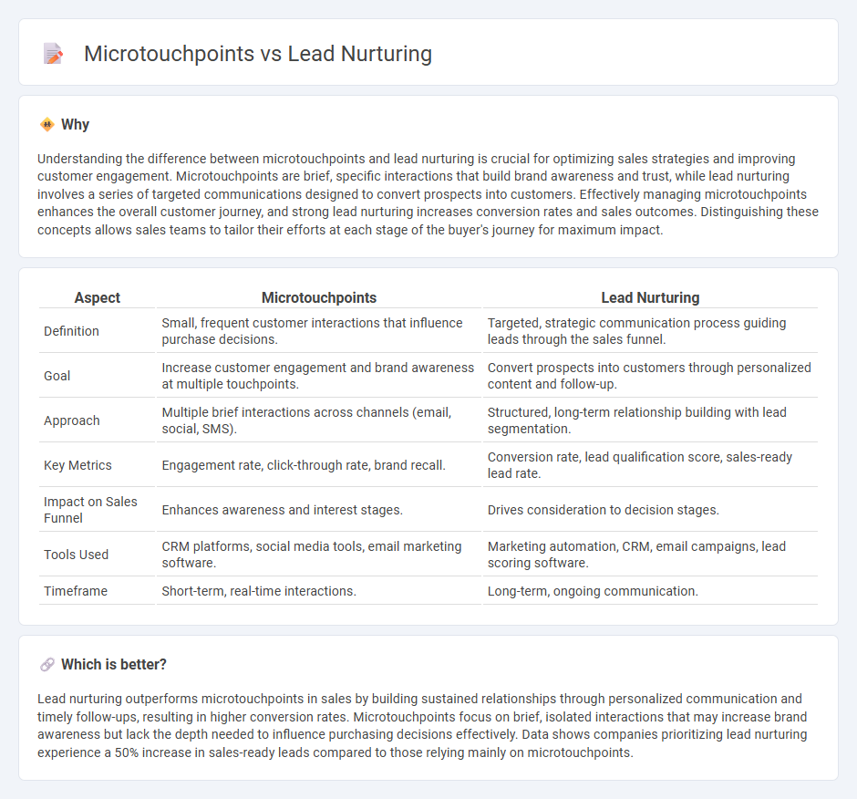 Microtouchpoints vs Lead Nurturing in Sales