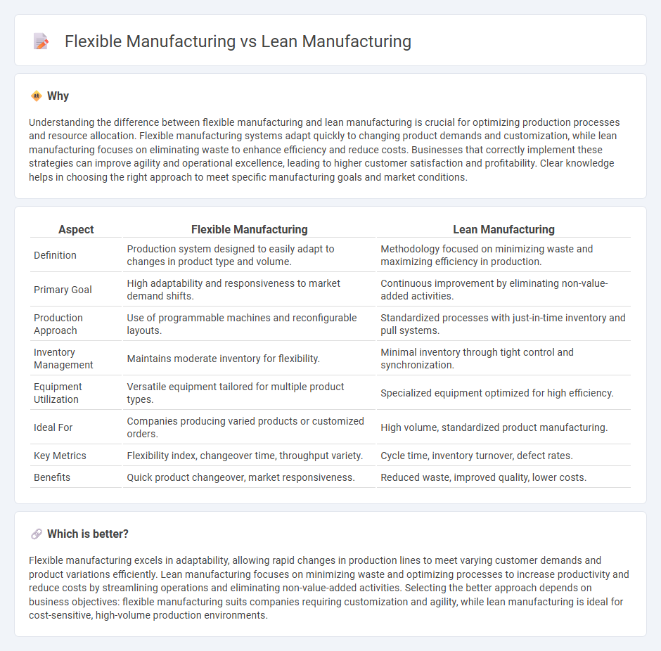 Flexible Manufacturing vs Lean Manufacturing in Manufacturing