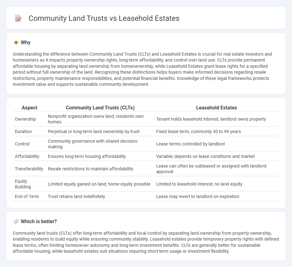 Community Land Trusts vs Leasehold Estates in Real Estate