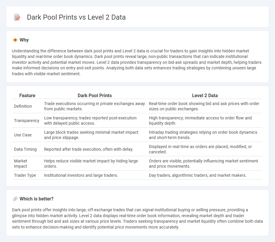 Dark Pool Prints vs Level 2 Data in Trading