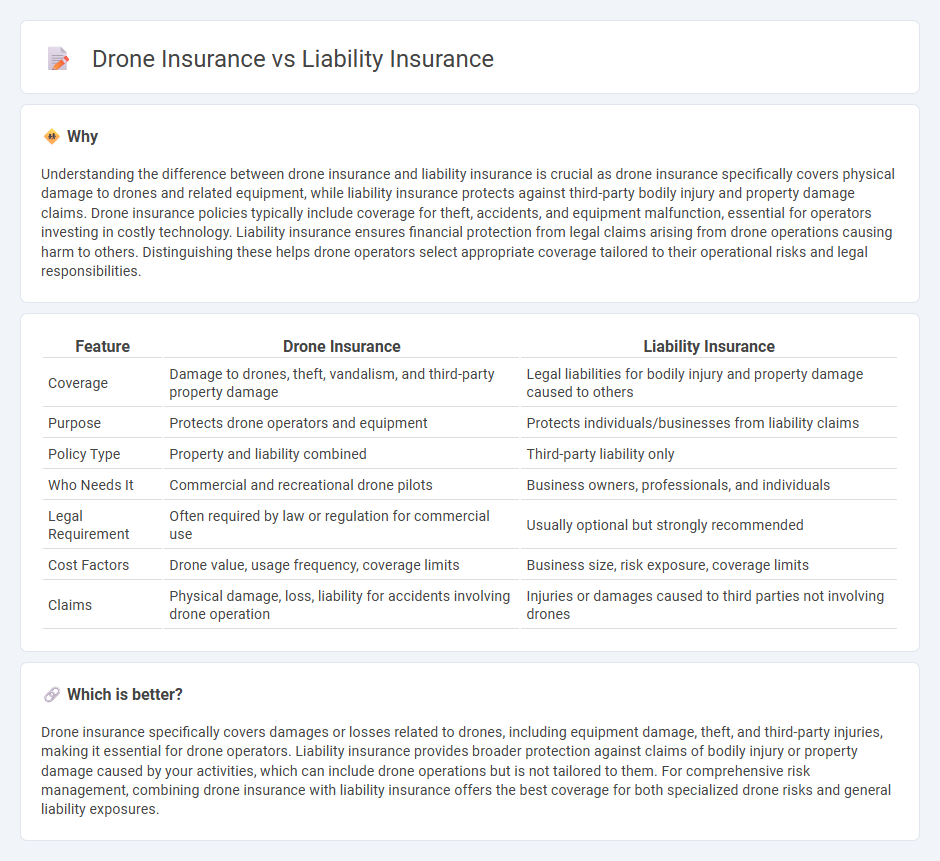 Drone Insurance vs Liability Insurance in Insurance
