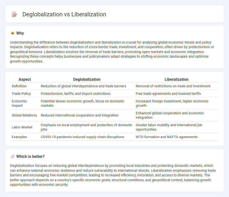 Deglobalization vs Liberalization in Economy