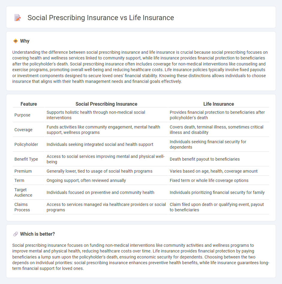 Social Prescribing Insurance vs Life Insurance in Insurance