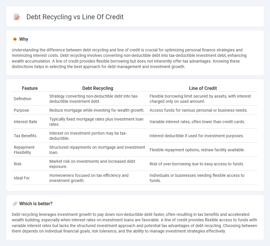 Debt Recycling vs Line Of Credit in Banking