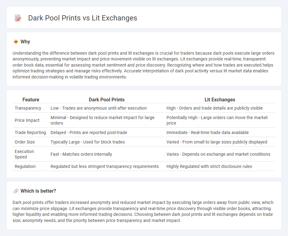 Dark Pool Prints vs Lit Exchanges in Trading
