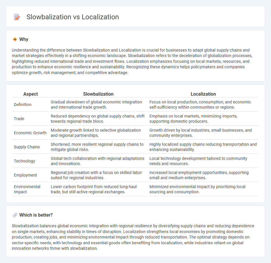 Slowbalization vs Localization in Economy