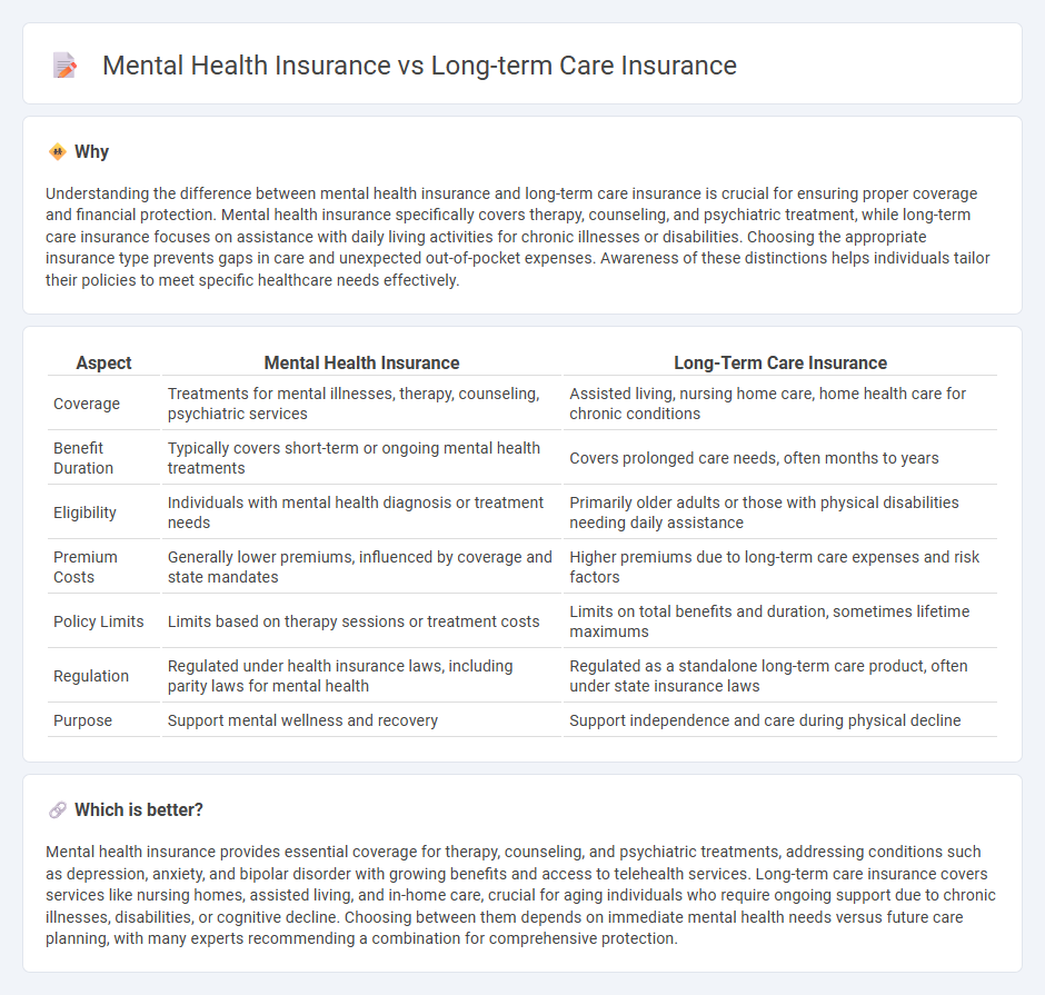 Mental Health Insurance vs Long-Term Care Insurance in Insurance