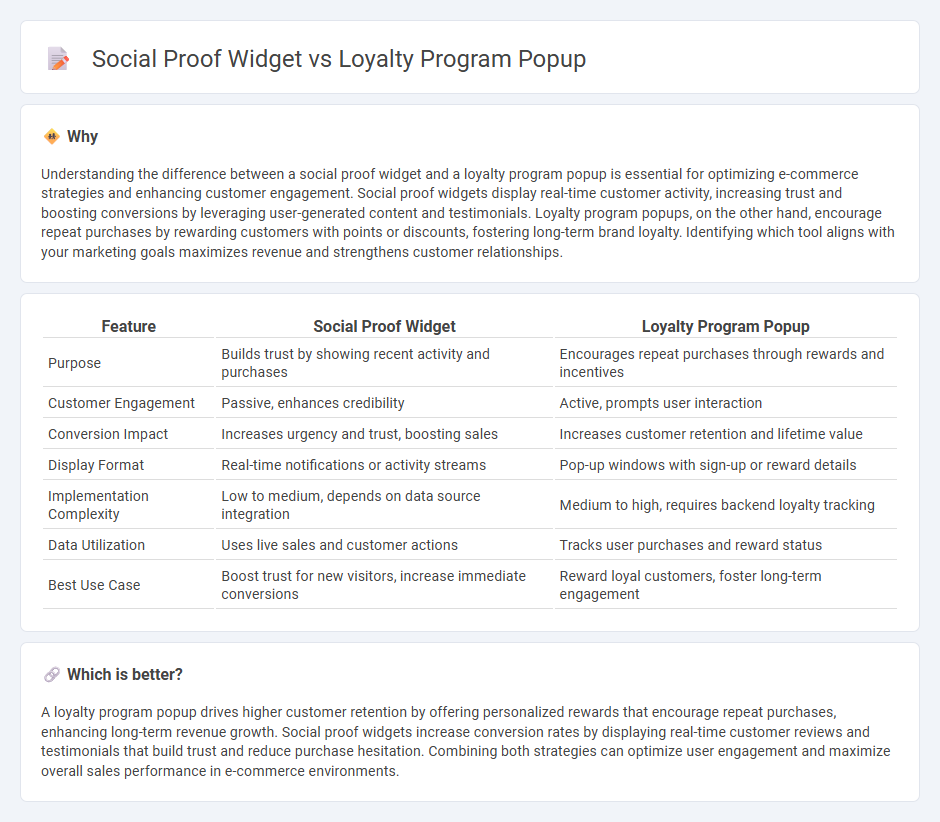 Social Proof Widget vs Loyalty Program Popup in Commerce