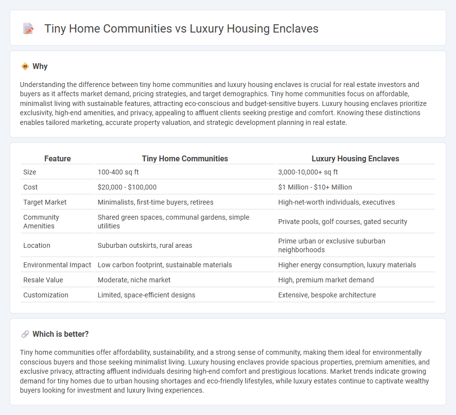 Tiny Home Communities vs Luxury Housing Enclaves in Real Estate