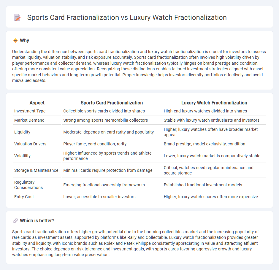 Sports Card Fractionalization vs Luxury Watch Fractionalization in Investment