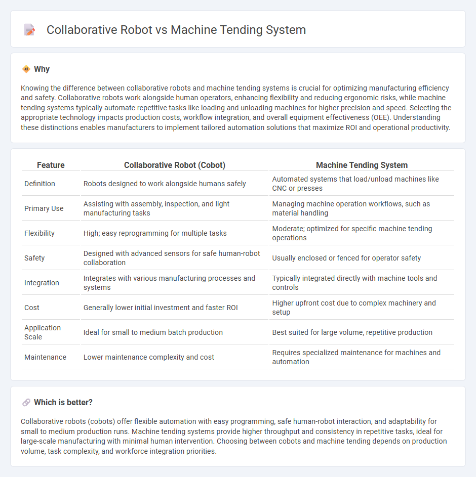 Collaborative Robot vs Machine Tending System in Manufacturing