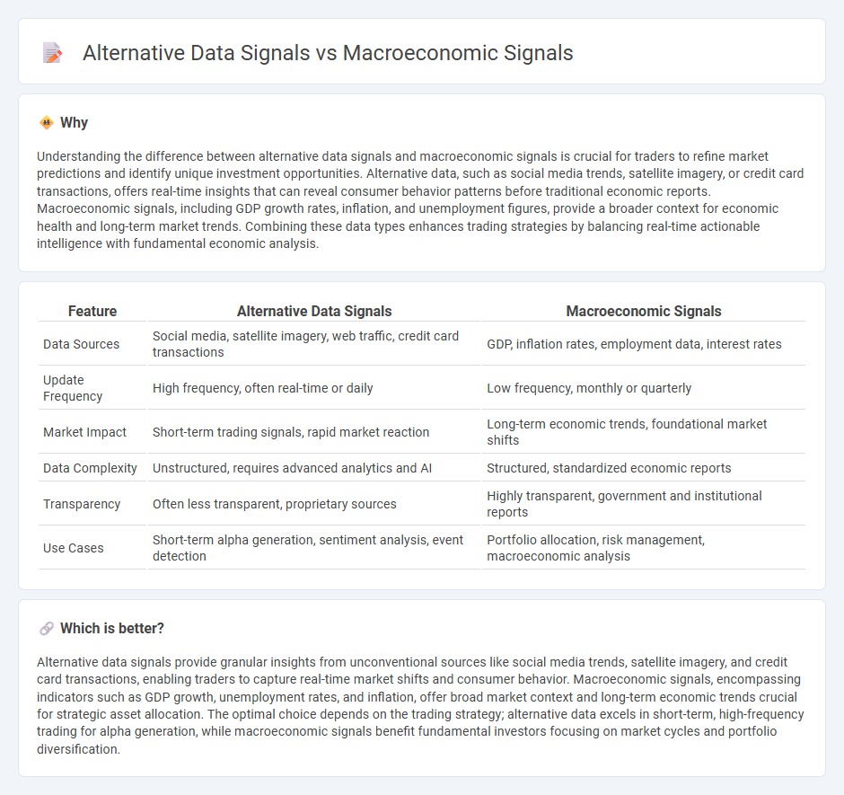 Alternative Data Signals vs Macroeconomic Signals in Trading