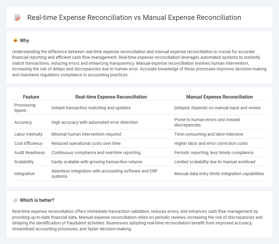 Real-Time Expense Reconciliation vs Manual Expense Reconciliation in Accounting