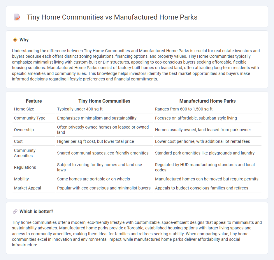 Tiny Home Communities vs Manufactured Home Parks in Real Estate