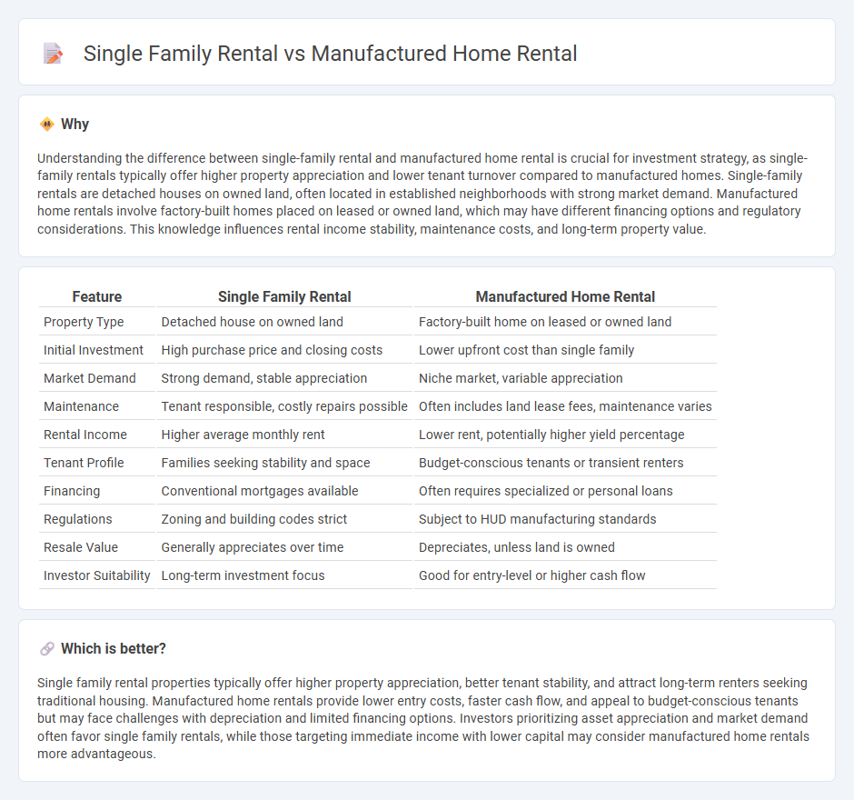 Single Family Rental vs Manufactured Home Rental in Real Estate