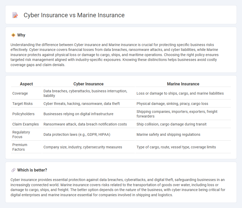 Cyber Insurance vs Marine Insurance in Insurance