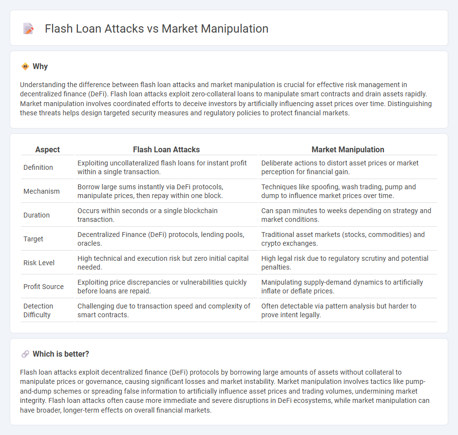 Flash Loan Attacks vs Market Manipulation in Finance