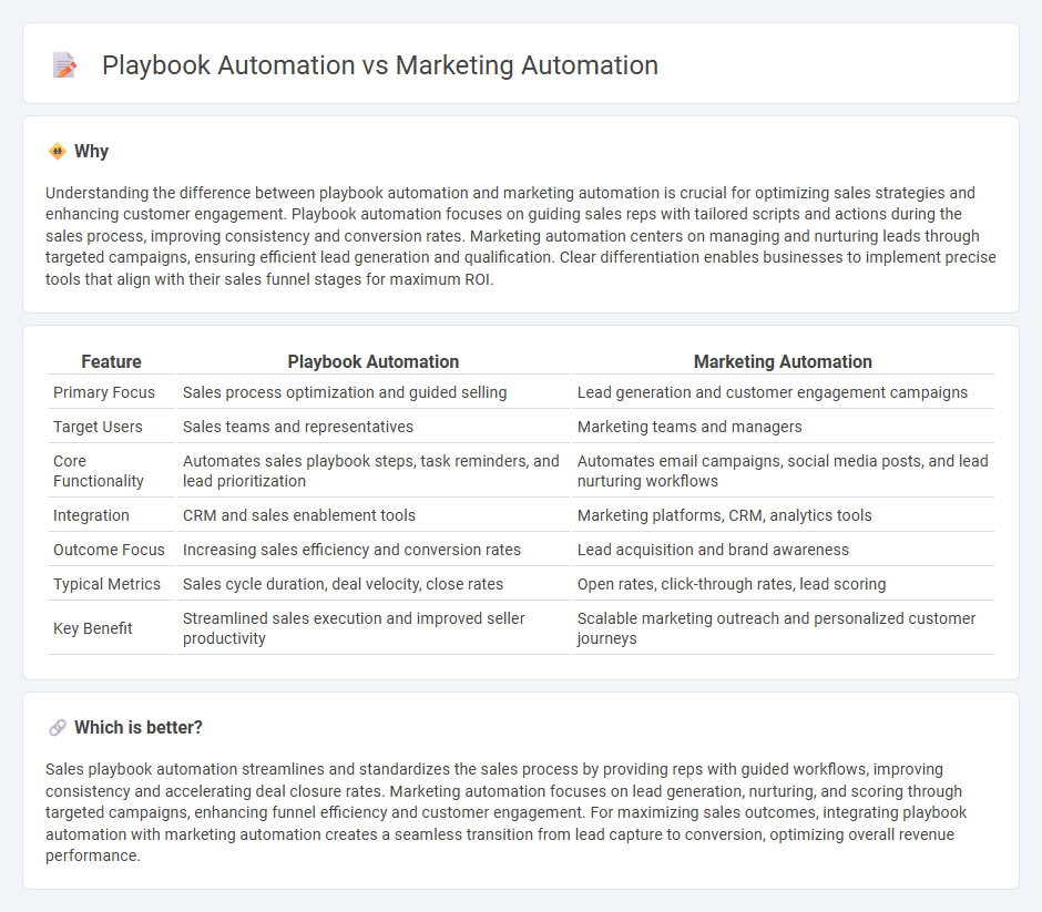 Playbook Automation vs Marketing Automation in Sales