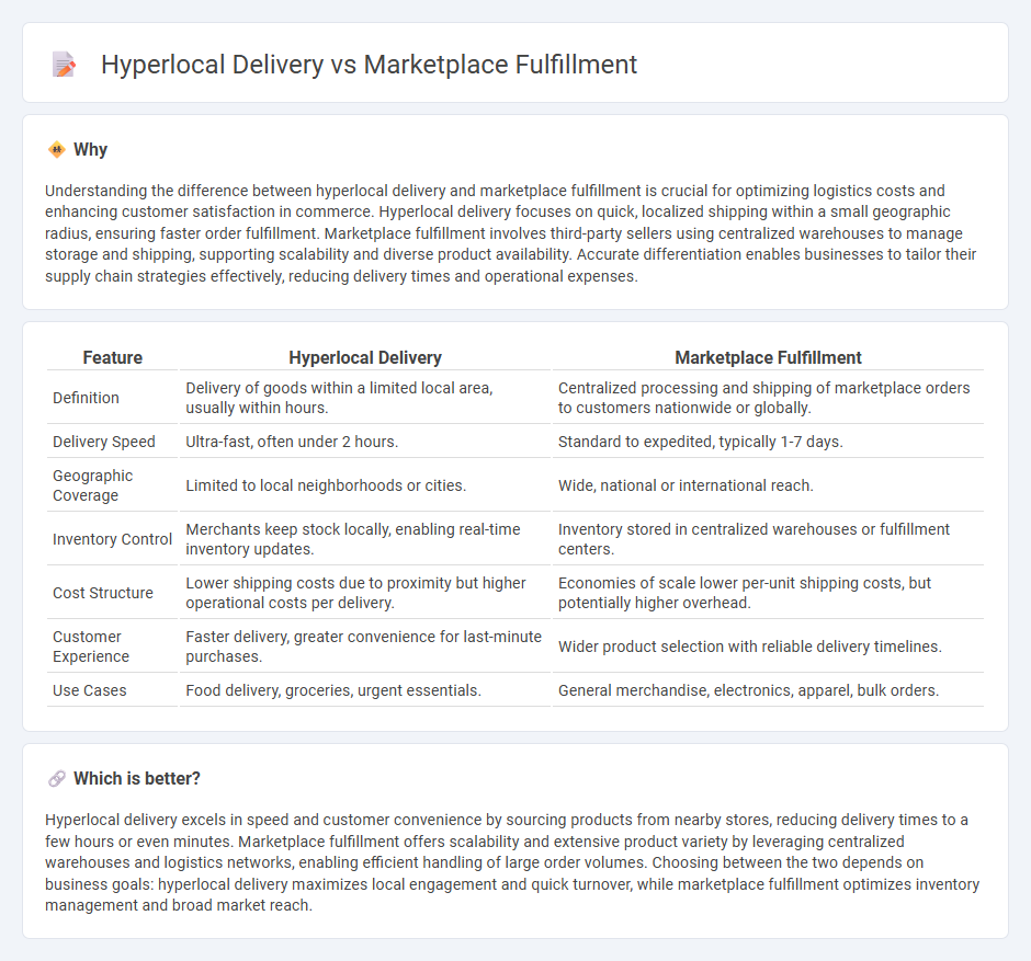 Hyperlocal Delivery vs Marketplace Fulfillment in Commerce