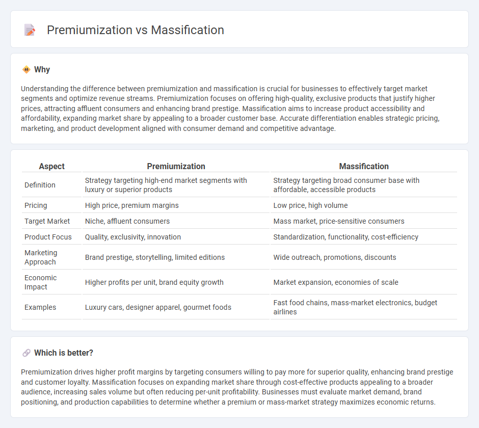 Premiumization vs Massification in Economy