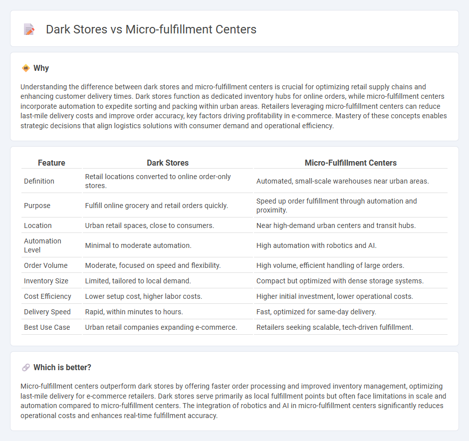 Dark Stores vs Micro-Fulfillment Centers in Commerce