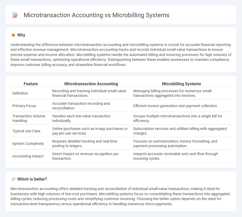 Microtransaction Accounting vs Microbilling Systems in Accounting