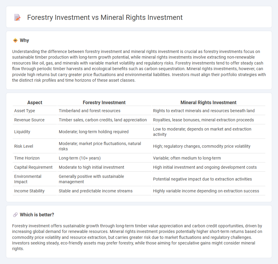 Forestry Investment vs Mineral Rights Investment in Investment