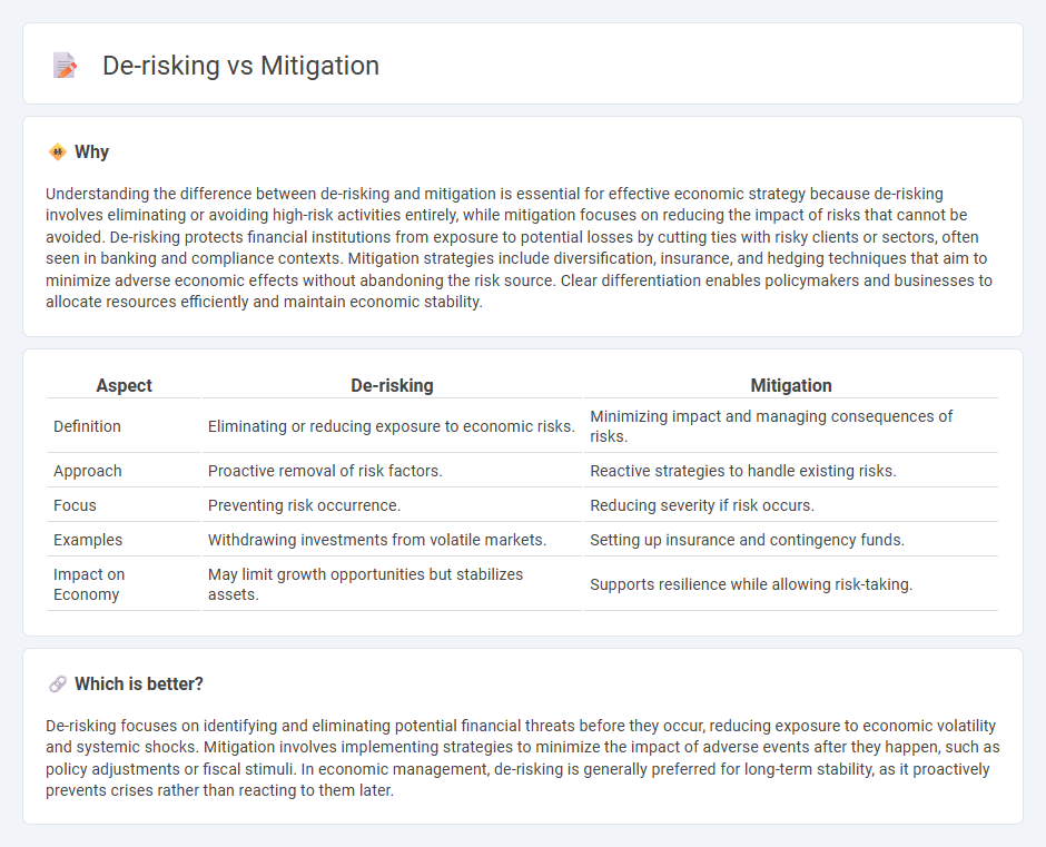 De-Risking vs Mitigation in Economy