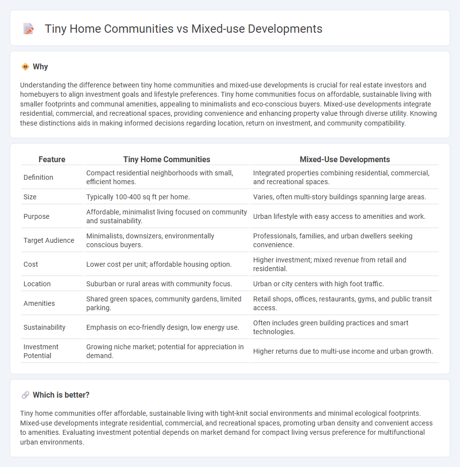 Tiny Home Communities vs Mixed-Use Developments in Real Estate