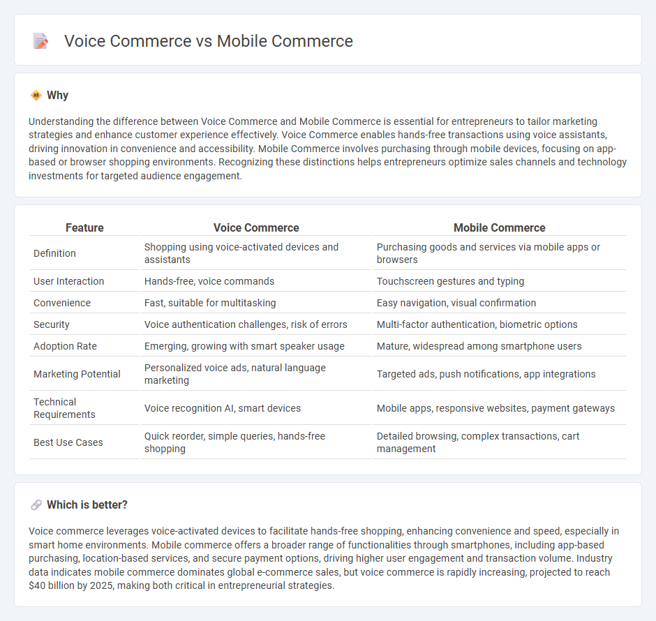 Voice Commerce vs Mobile Commerce in Entrepreneurship