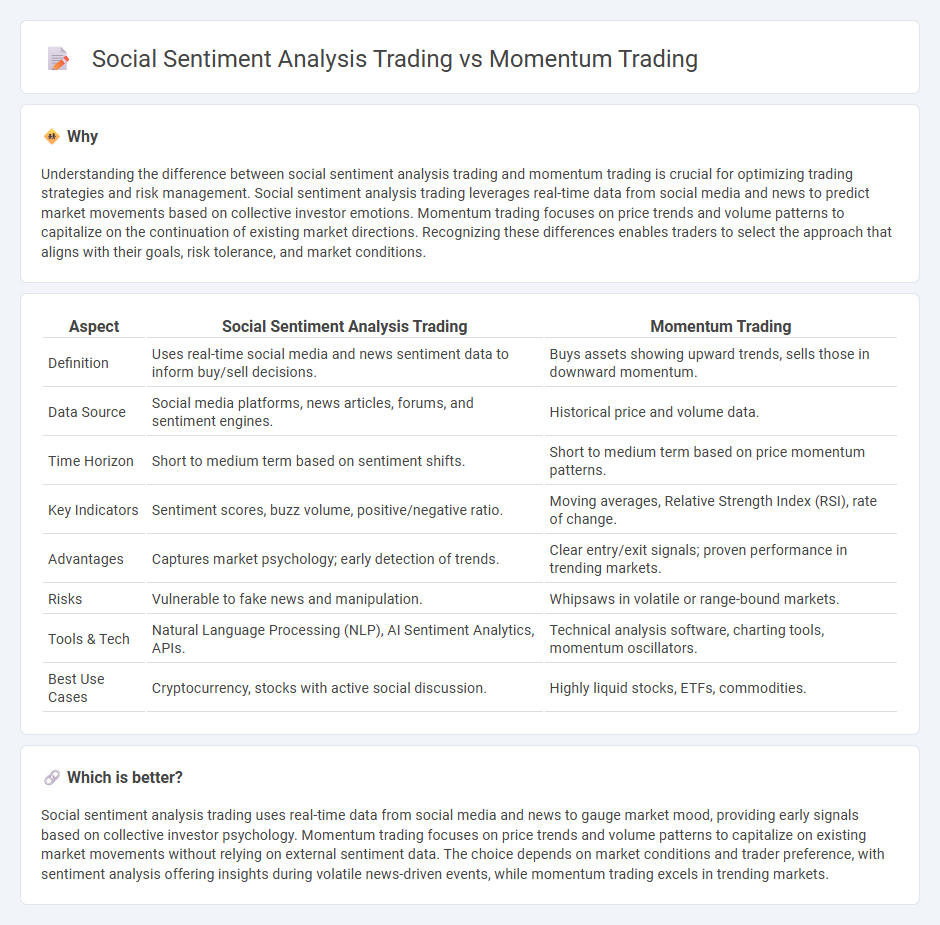 Social Sentiment Analysis Trading vs Momentum Trading in Trading