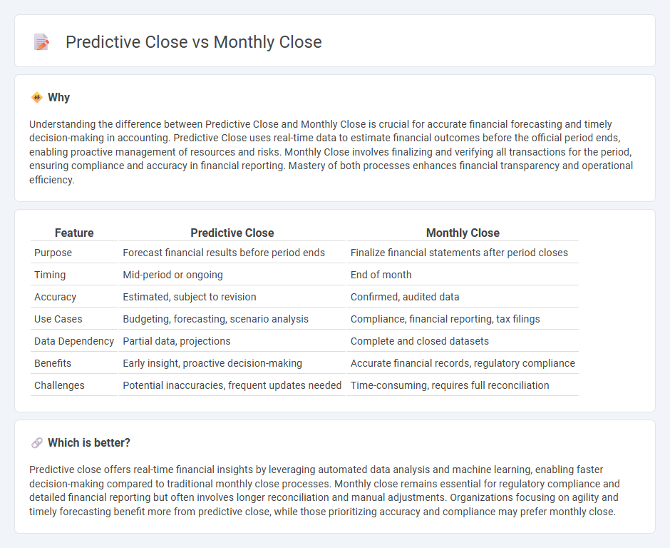 Predictive Close vs Monthly Close in Accounting