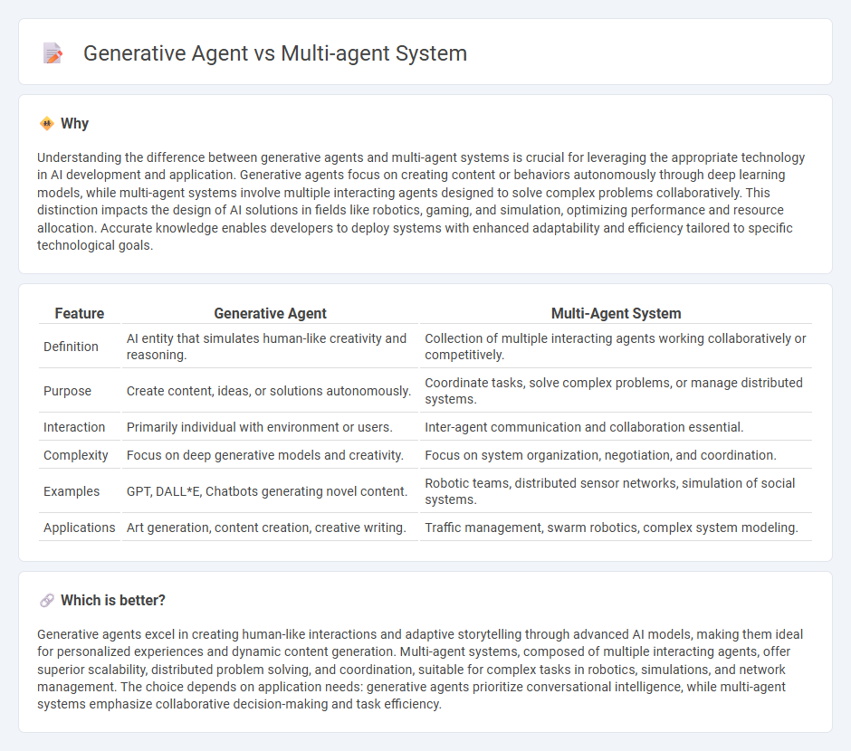 Generative Agent vs Multi-Agent System in Technology
