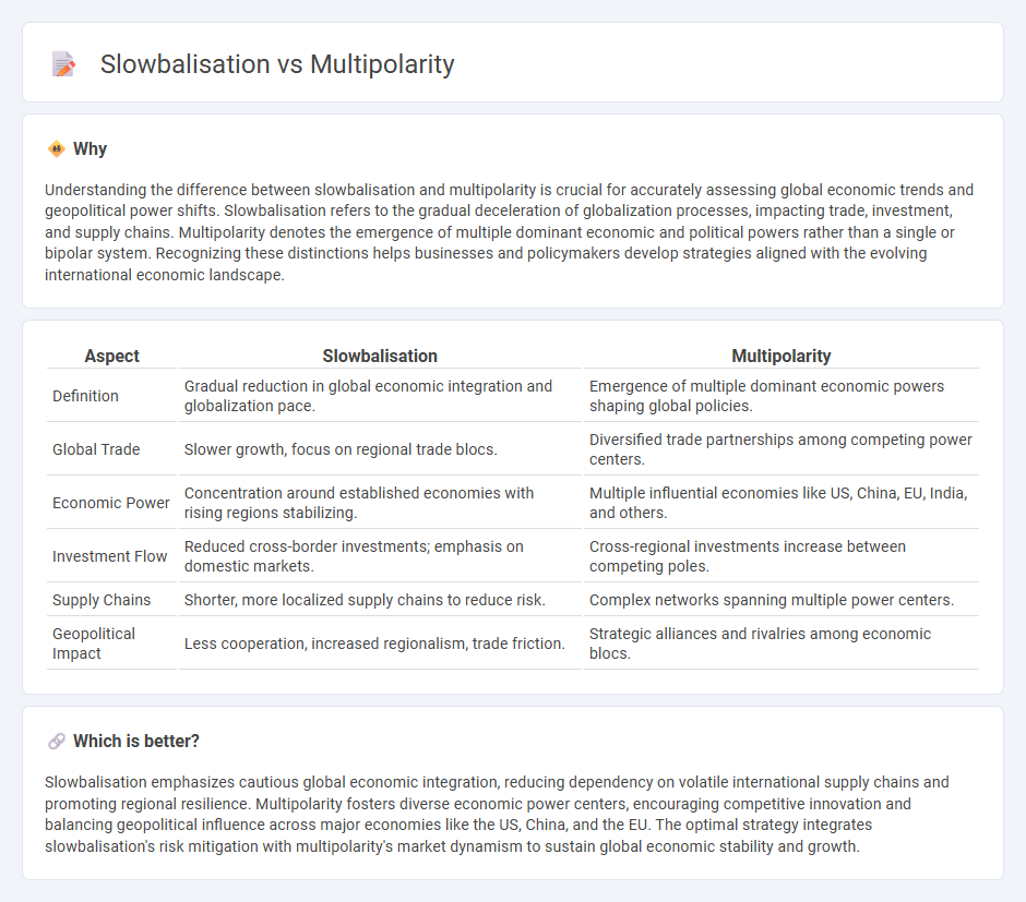 Slowbalisation vs Multipolarity in Economy