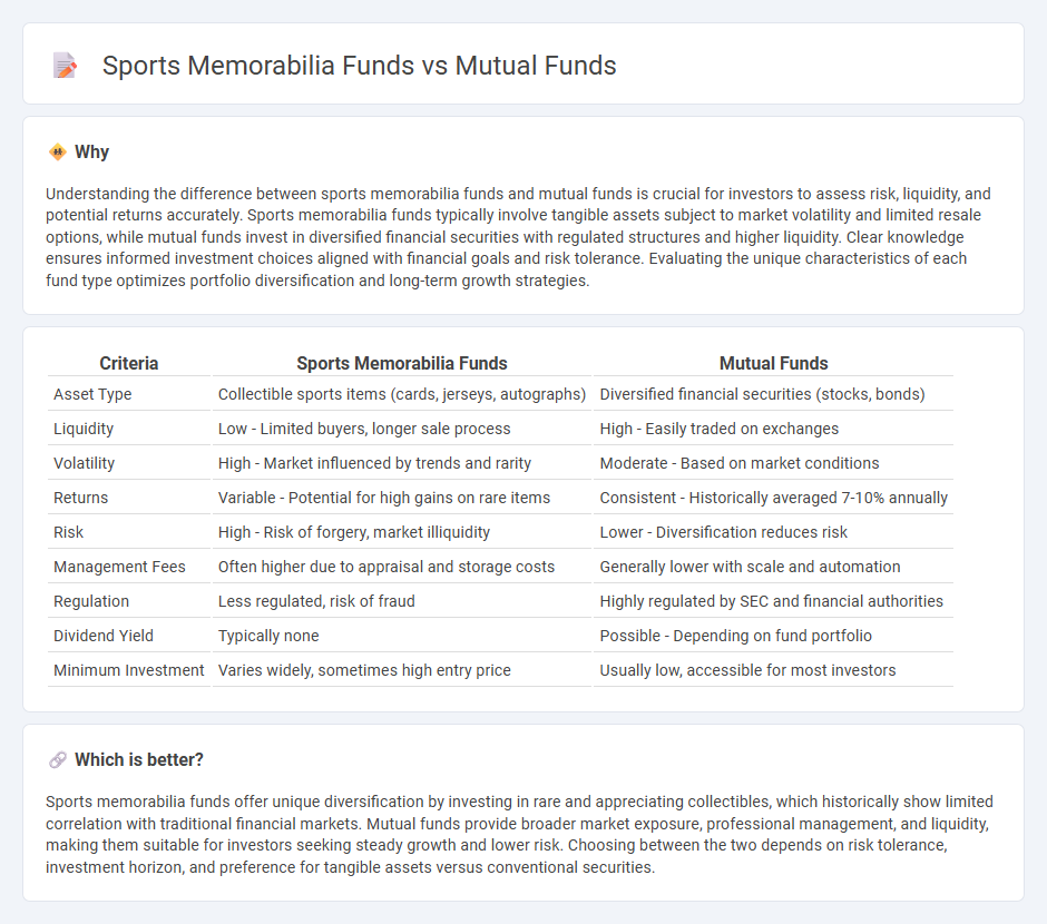 Sports Memorabilia Funds vs Mutual Funds in Investment