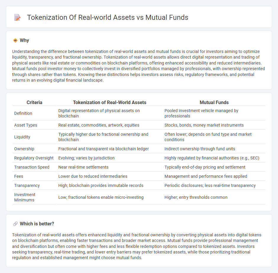 Tokenization Of Real-World Assets vs Mutual Funds in Finance