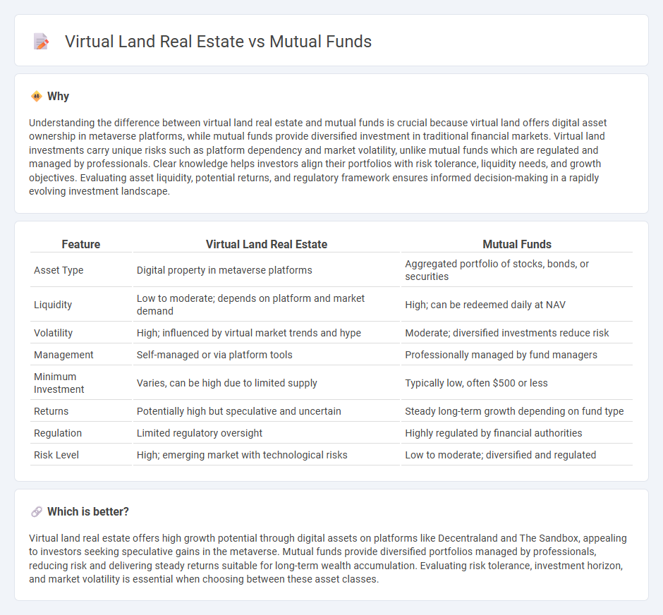 Virtual Land Real Estate vs Mutual Funds in Investment