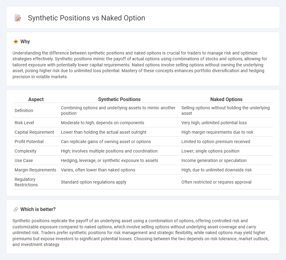 Synthetic Positions vs Naked Option in Trading