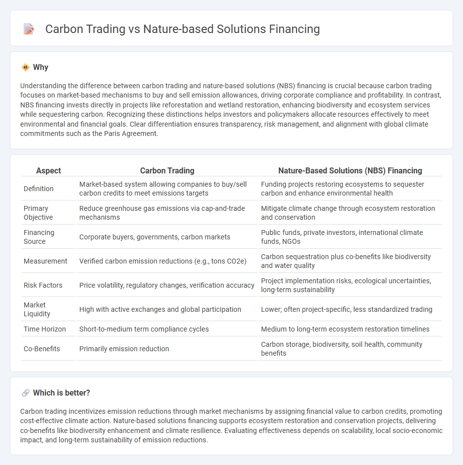 Carbon Trading vs Nature-Based Solutions Financing in Finance