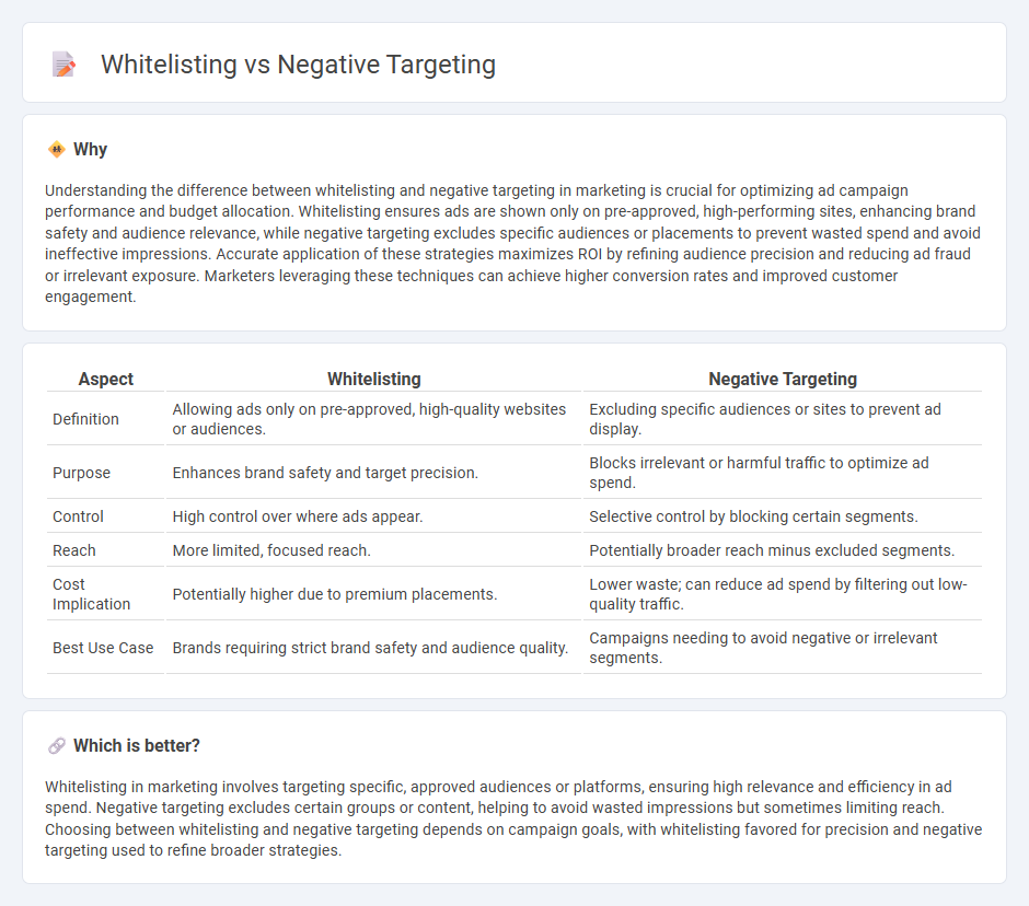 Whitelisting vs Negative Targeting in Marketing