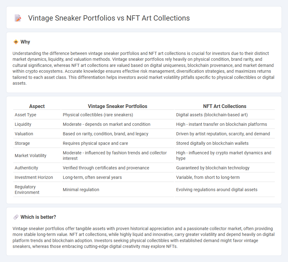 Vintage Sneaker Portfolios vs Nft Art Collections in Investment